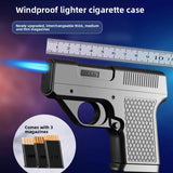 Gun Shaped Lighter & Cigarette Case